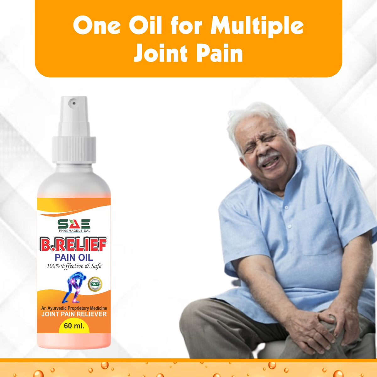 B Relief Pain Oil Relief (Buy 1 Get 1 Free) Pack Of 2 – Great Collection