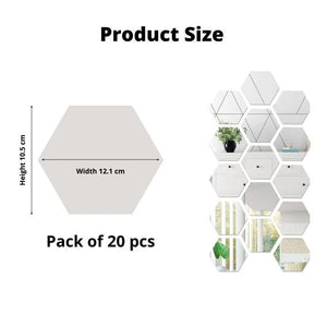 Great Collection - Hexagon 3D Acrylic Wall Stickers