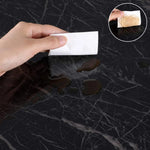 Black Marble Wallpaper for Kitchen Counter Top Waterproof & Oil Proof ( 2 Meter)