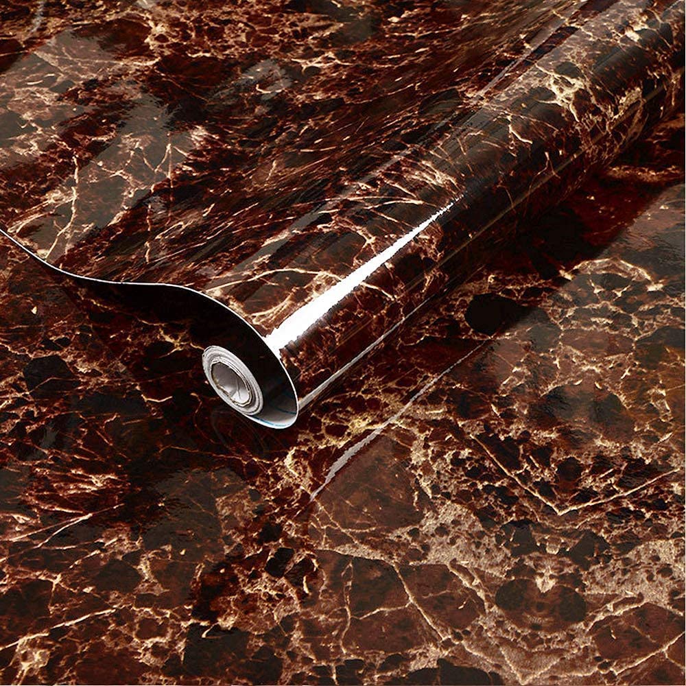 Black Marble Wallpaper for Kitchen Counter Top Waterproof & Oil Proof ( 2 Meter)