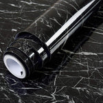 Black Marble Wallpaper for Kitchen Counter Top Waterproof & Oil Proof ( 2 Meter)